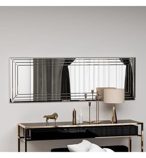 Miroir, blanc, MDF, Miroir de commode