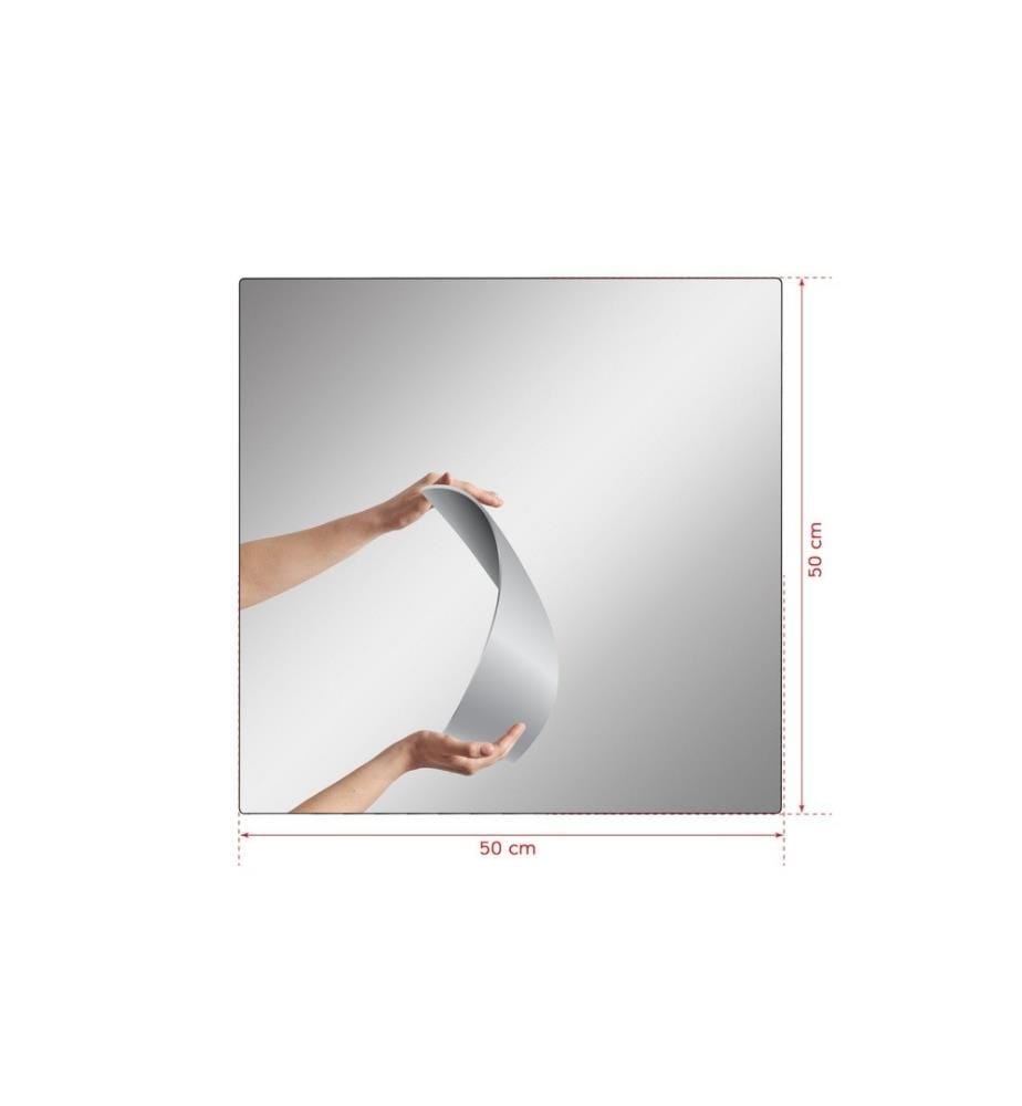 Spiegel, Silber, Shutterproof Unbreakable Mirror, Acrylspiegel mit MDF-Rückseite
