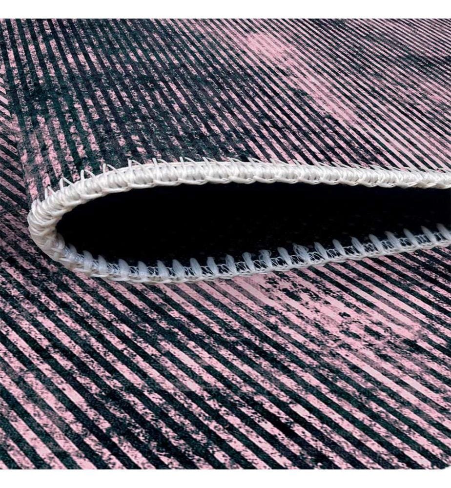 Teppich, Rosa, 70% Baumwolle - 30% Chenille, 80 x 120 cm