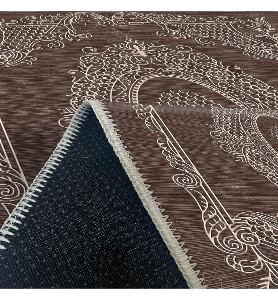 Teppich, Braun, 70% Baumwolle - 30% Chenille, 80 x 120 cm