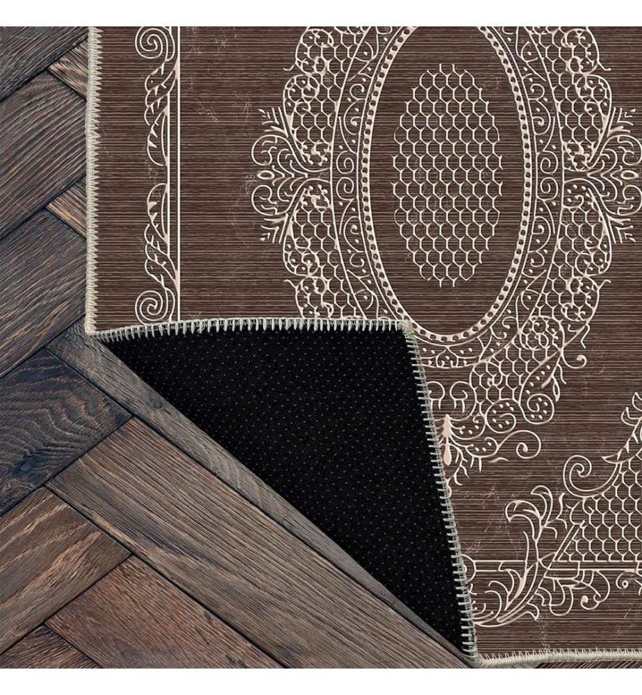 Teppich, Braun, 70% Baumwolle - 30% Chenille, 80 x 120 cm