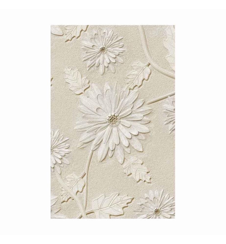 Decorative Canvas Painting, Beige White, Canvas, Pine Wood Frame