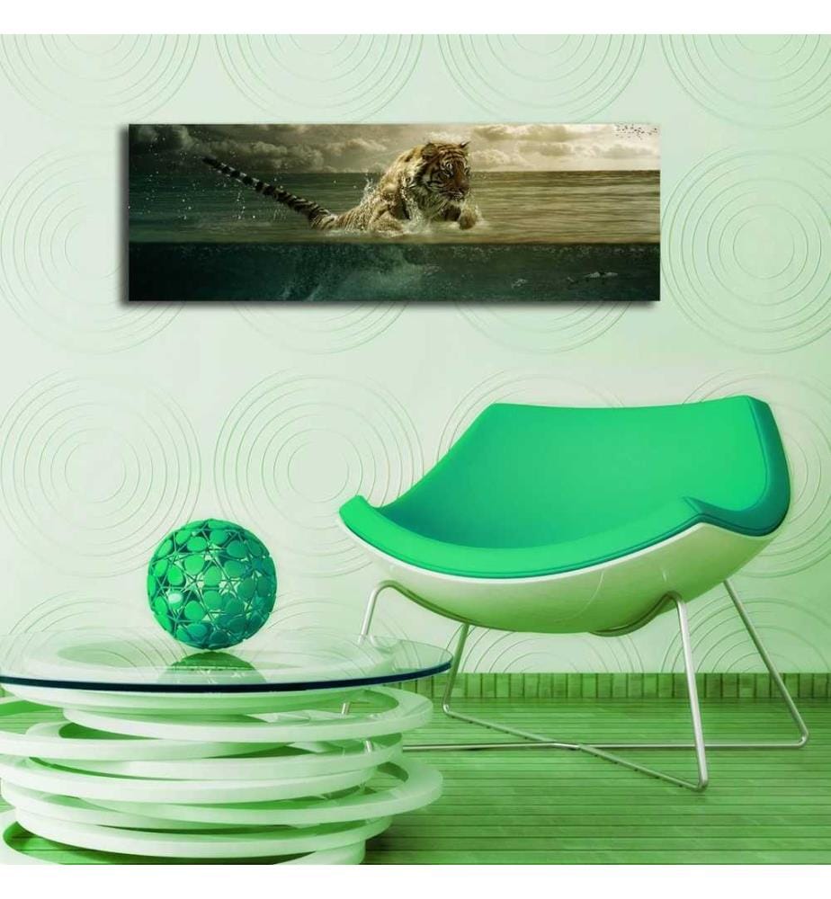 Decorative Led Lighted Canvas Painting, Multicolor, Suede Canvas