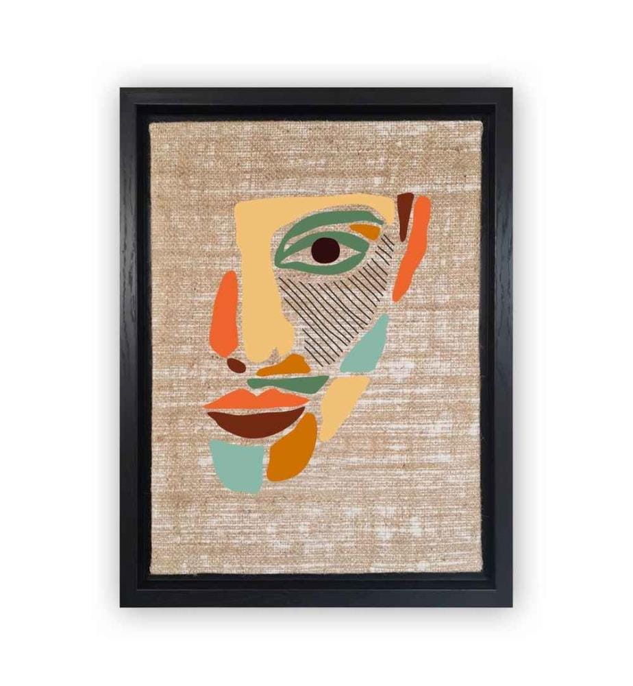Decorative Canvas Painting, Multicolor, Jute, Canvas Painting