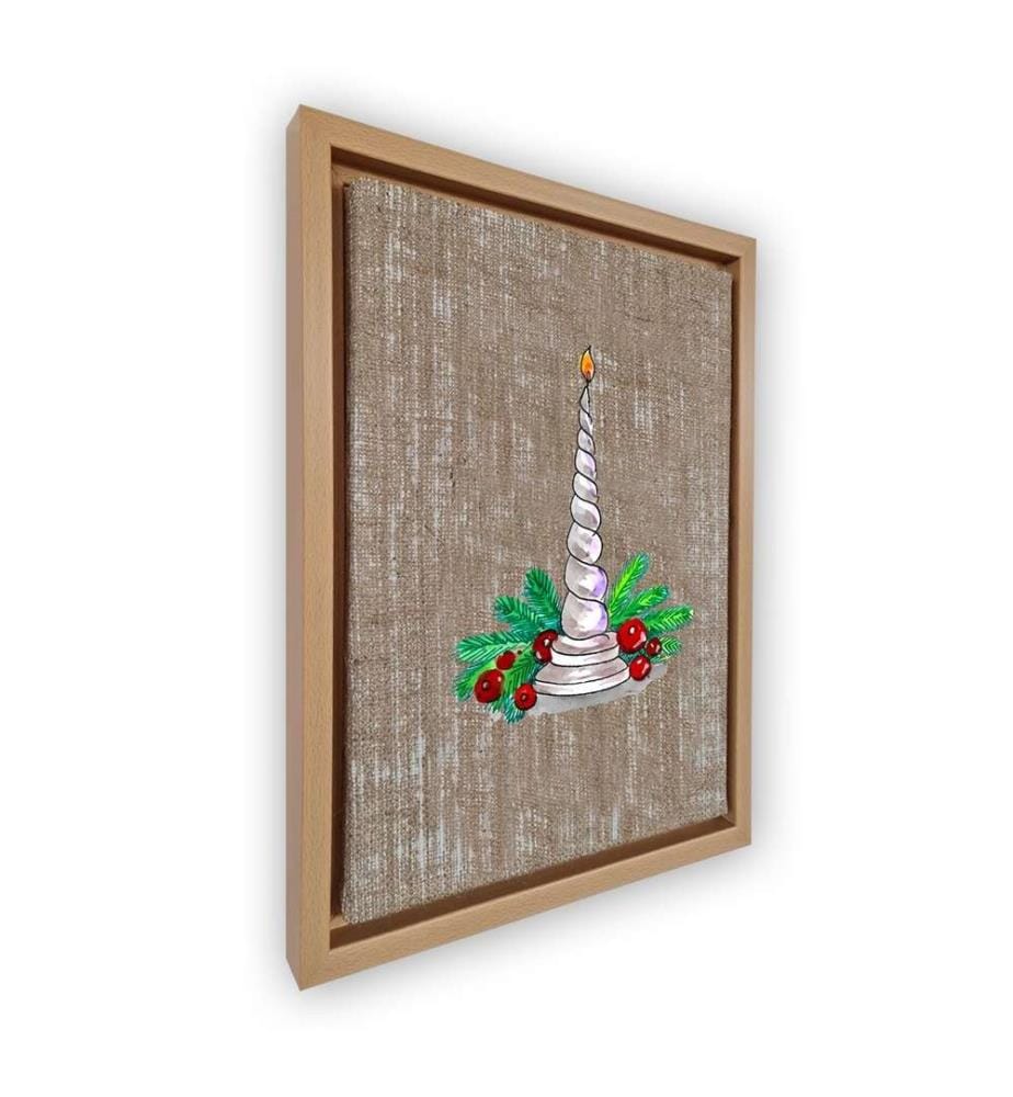 Decorative Framed Canvas Painting, Multicolor, Suede Canvas