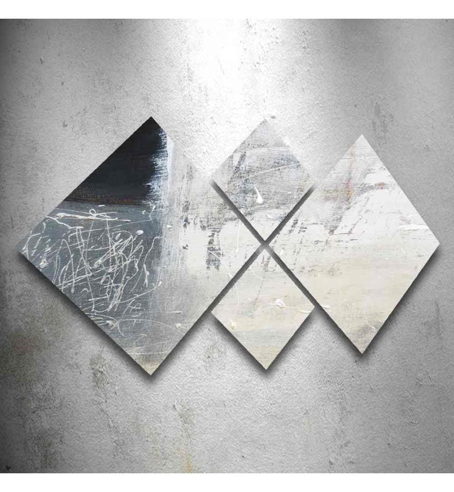Decorative MDF Painting, 4 Pieces, Multicolor, MDF, Uv Printing