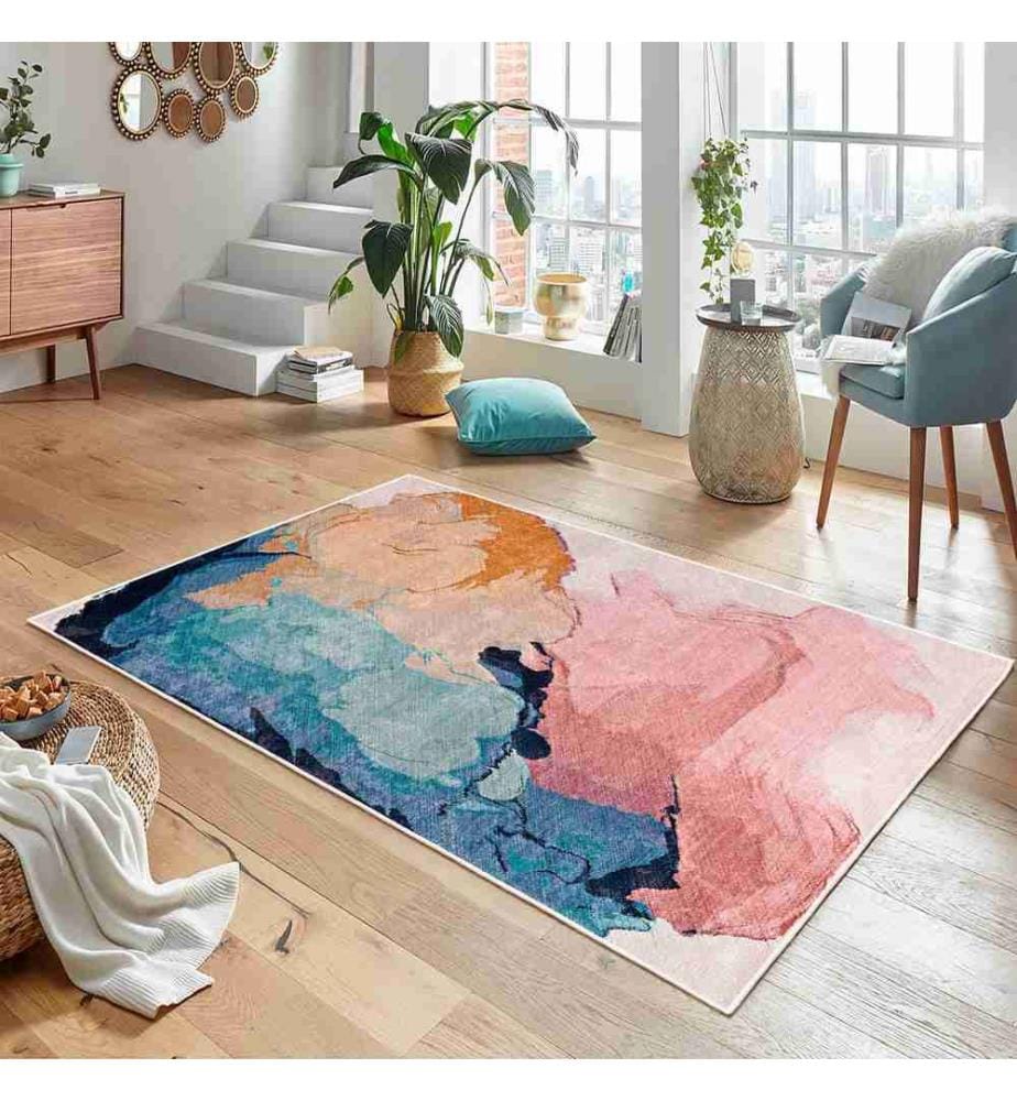 Carpet, Multicolor, 70% Cotton - 30% Chenille, 100 x 200 cm
