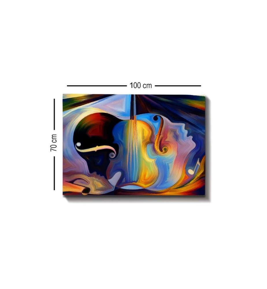 Decorative Canvas Painting, Multicolor, Canvas, Wooden Frame