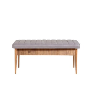 Bank, Atlantic Pine Soho, melaminbeschichtete Spanplatte, Samtstoff