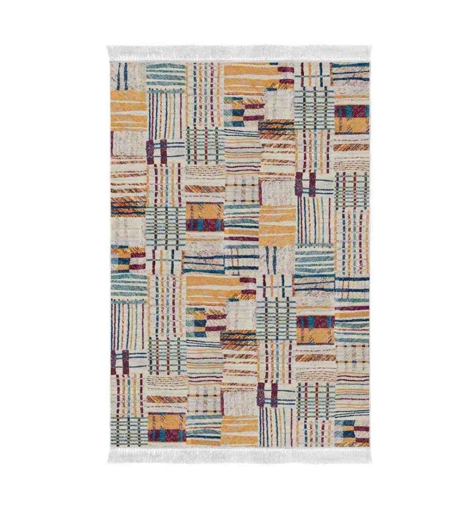Teppich, Mehrfarbig, 100% Polyester, 100 x 150 cm