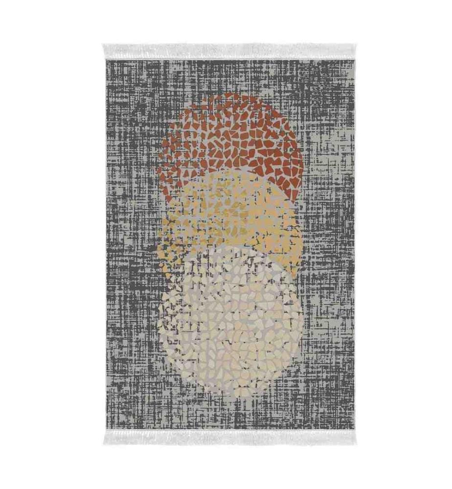 Tappeto, Marrone, Crema, Beige, 100% poliestere, 180 x 280 cm
