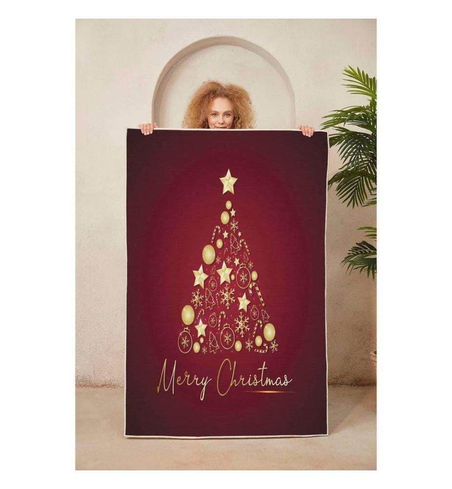 Rug, 100 x 150, , Red Gold, 70% Cotton - 30% Polyester, 1450 gr-m²