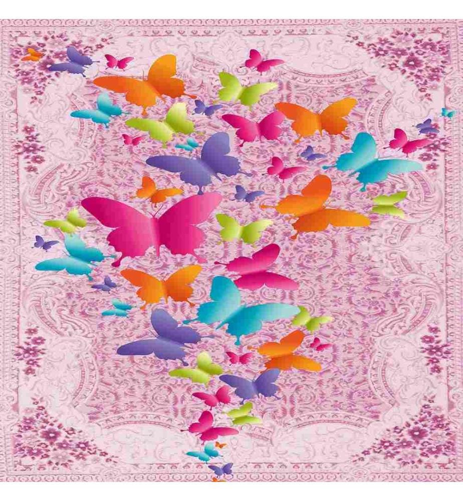 Teppich, Mehrfarbig, 100% Polyester, 120 x 180 cm