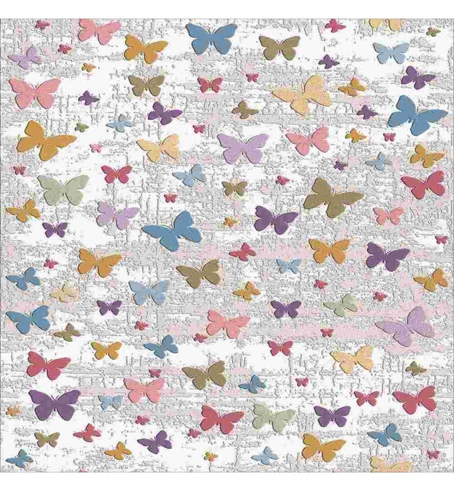 Teppich, Mehrfarbig, 100% Polyester, 140 x 220 cm