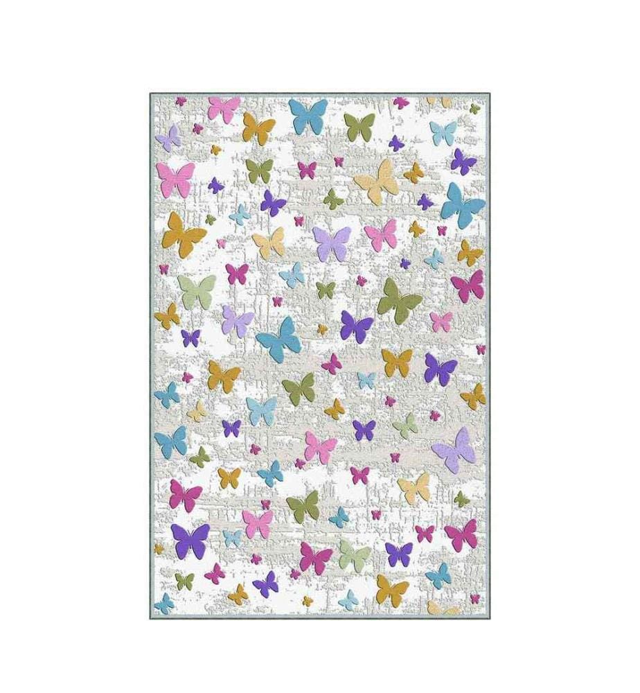 Teppich, Mehrfarbig, 100% Polyester, 140 x 220 cm