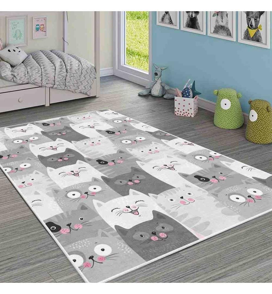 Teppich, Mehrfarbig, 100% Polyester, 100 x 140 cm