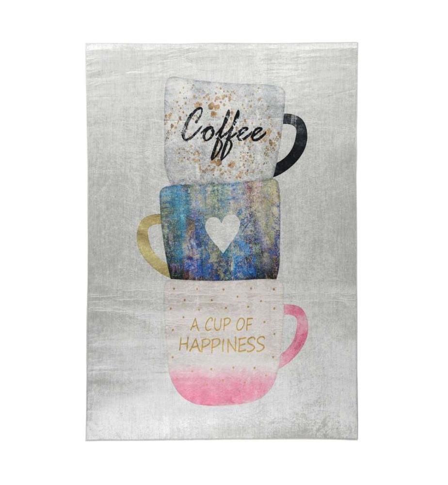 Teppich, Mehrfarbig, 100% Polyester, 120 x 180 cm