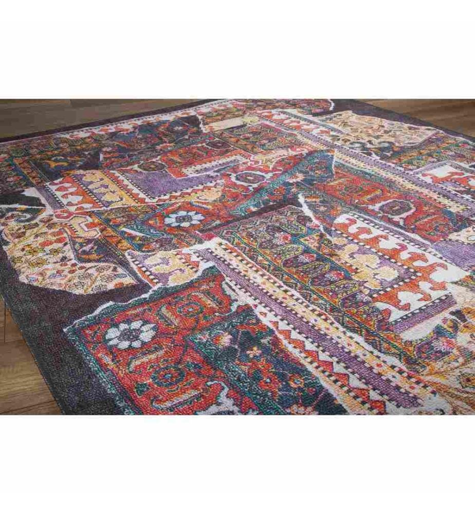 Teppich, Mehrfarbig, 100% Polyester, 150 x 230 cm