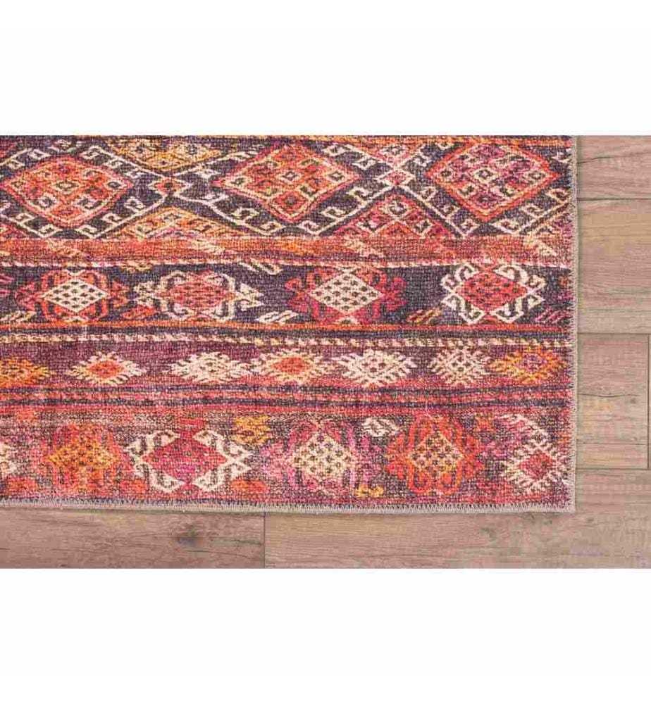 Teppich, Mehrfarbig, 100% Polyester, 140 x 190 cm