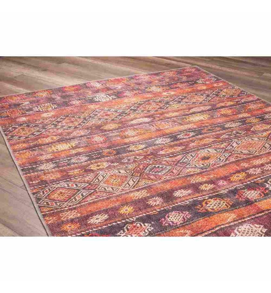 Teppich, Mehrfarbig, 100% Polyester, 140 x 190 cm