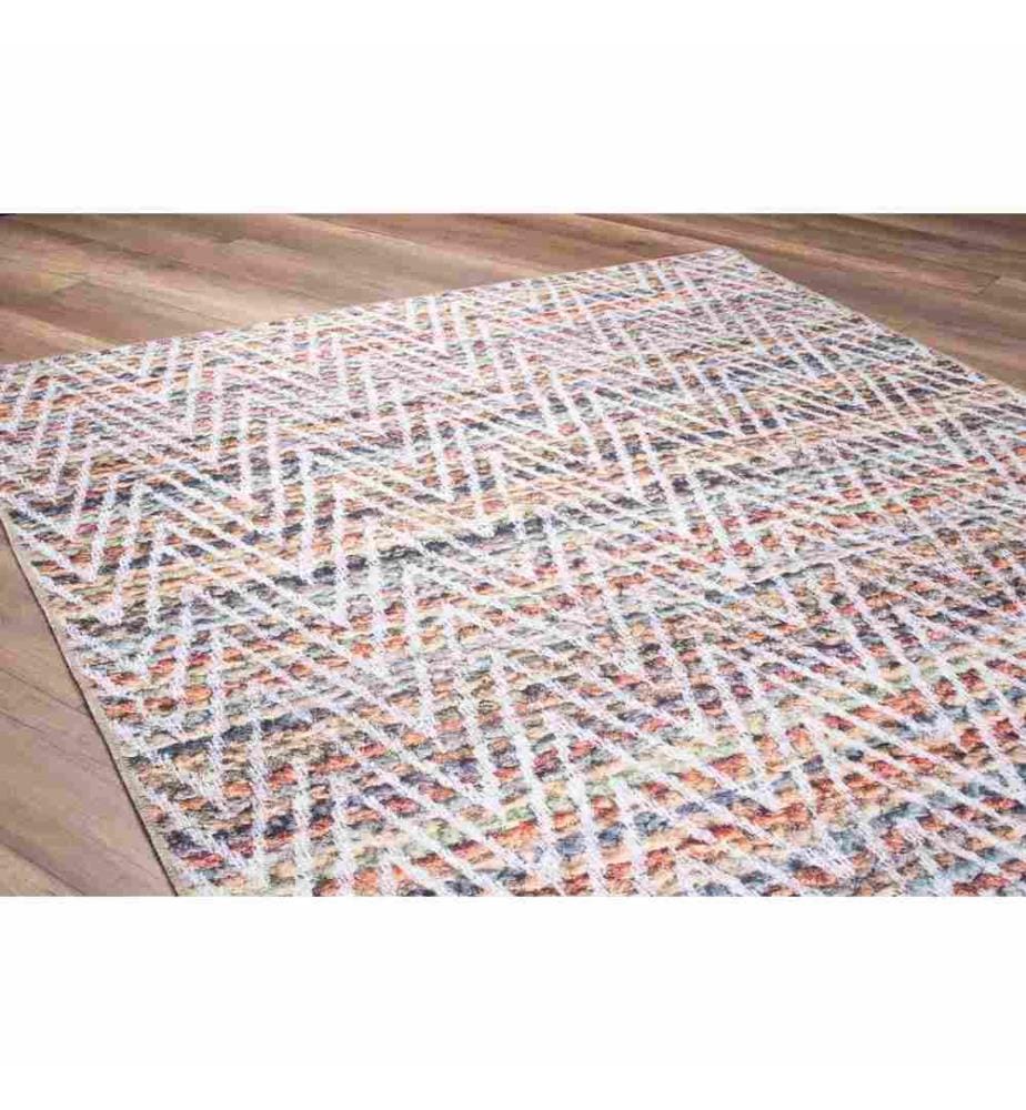 Teppich, Mehrfarbig, 100% Polyester, 140 x 190 cm
