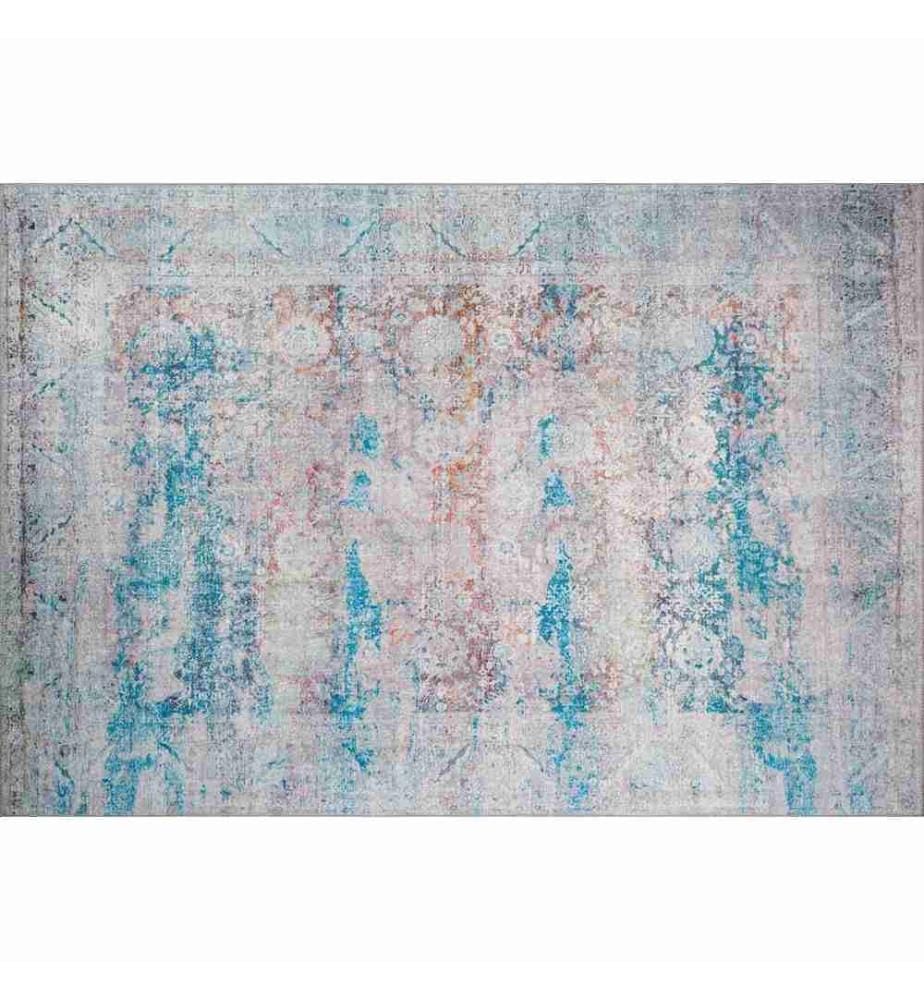 Teppich, Mehrfarbig, 100% Polyester, 140 x 190 cm