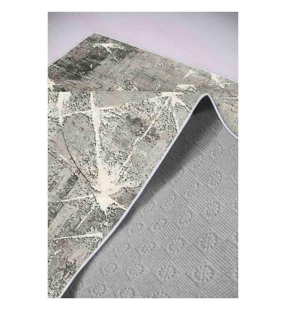 Tappeto da sala, Grigio, 100% poliestere, 100 x 150 cm