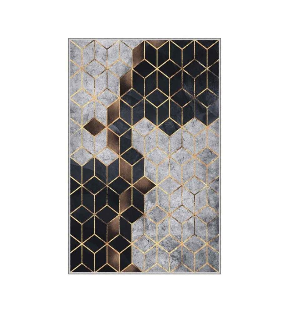 Teppich, Mehrfarbig, 100% Polyester, 140 x 220 cm