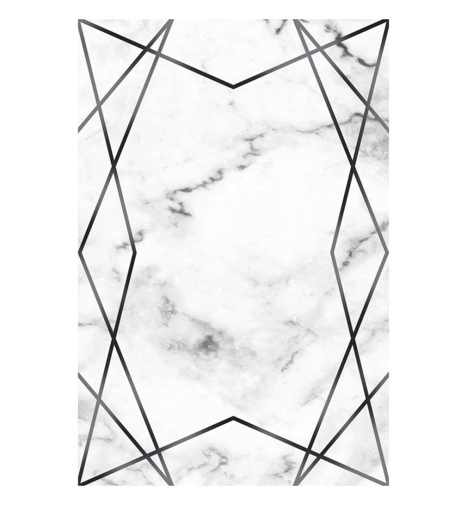 Tappeto da sala, Multicolore, 100% poliestere, 100 x 150 cm