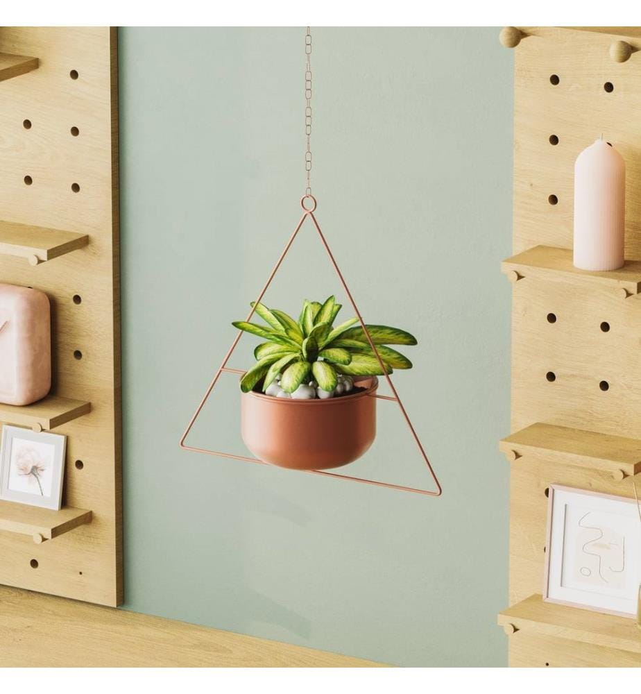 Pot décoratif, cuivre, 100% métal