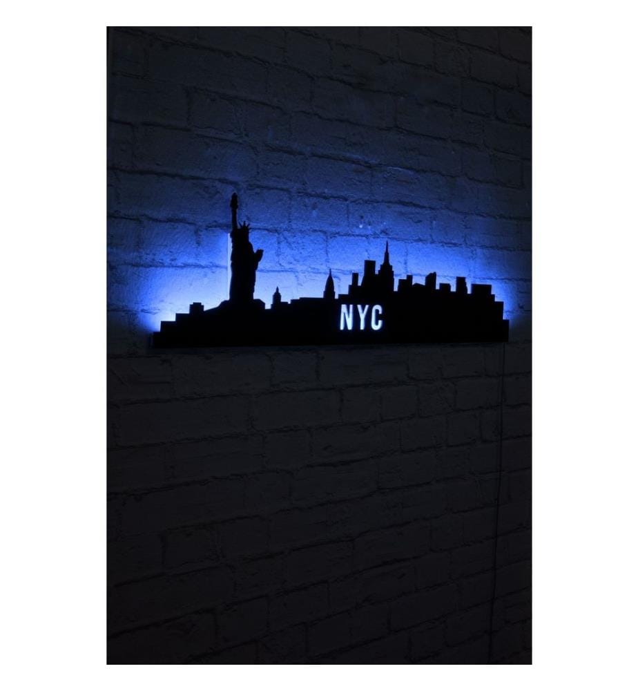 Decorative Led Lighting, Blue, Black MDF Board Base, 60 Leds-M Led Stripes