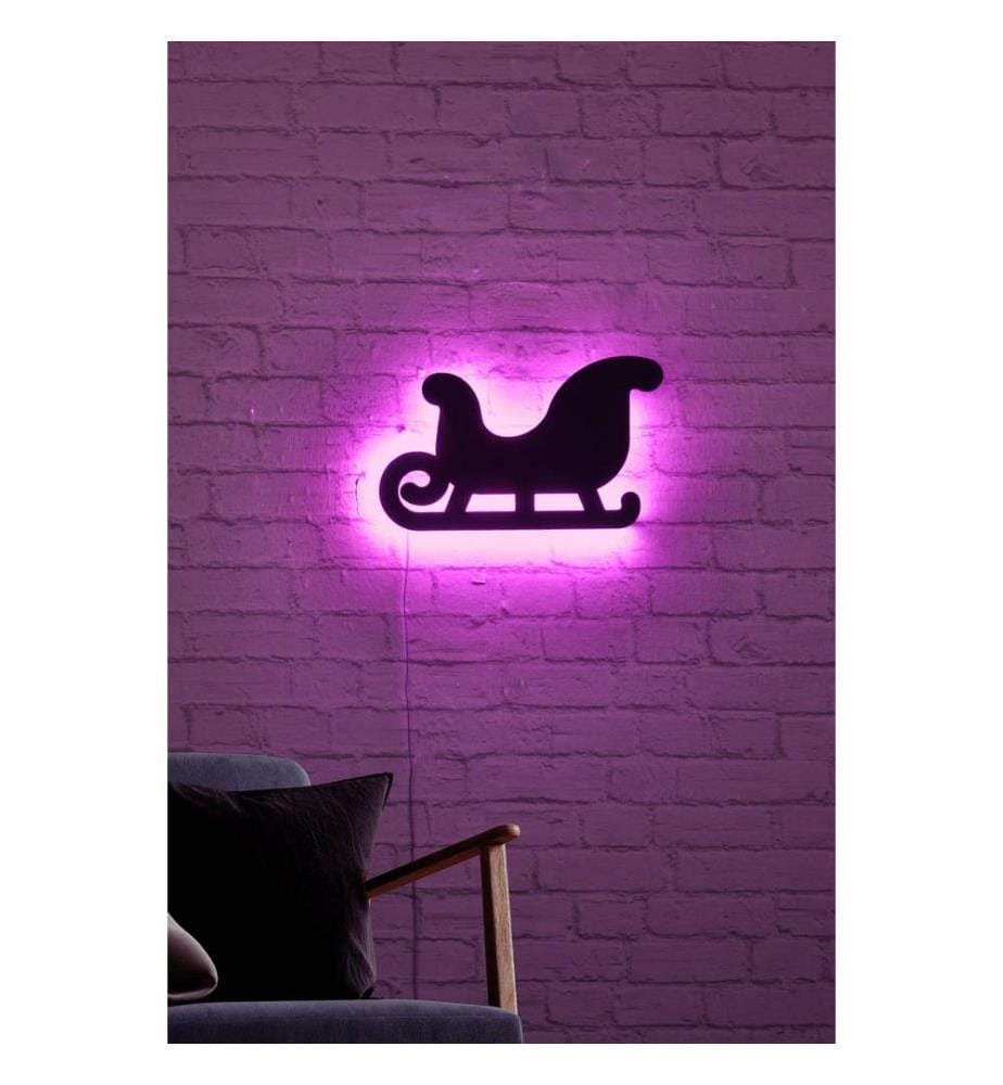 Decorative Led Lighting, Pink, Black MDF Board Base, 60 Leds-M Led Stripes