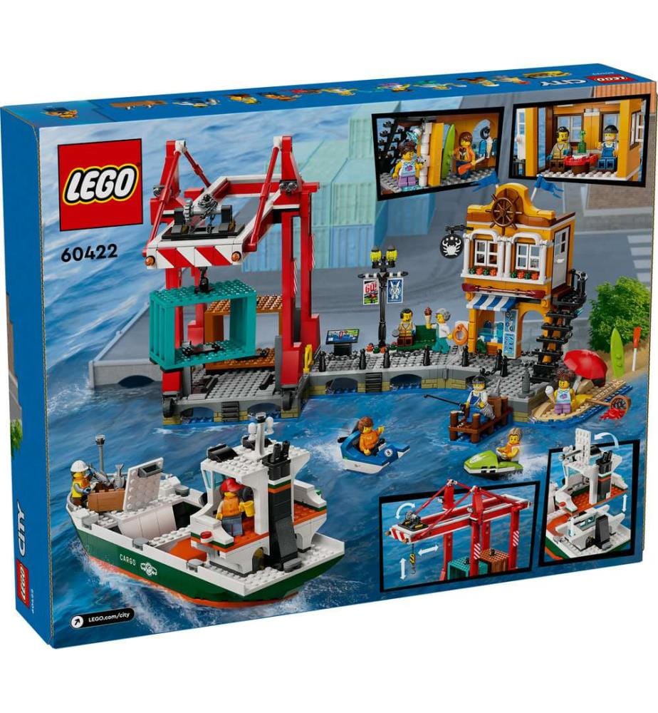 LEGO 60422 - Hafen mit Frachtschiff