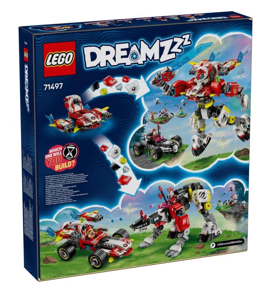 LEGO 71497 - Tiger-Roboter von Cooper und Flitzer von Zero