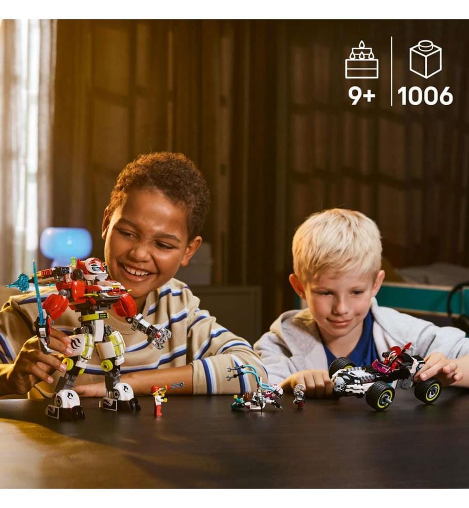 LEGO 71497 - Tiger-Roboter von Cooper und Flitzer von Zero