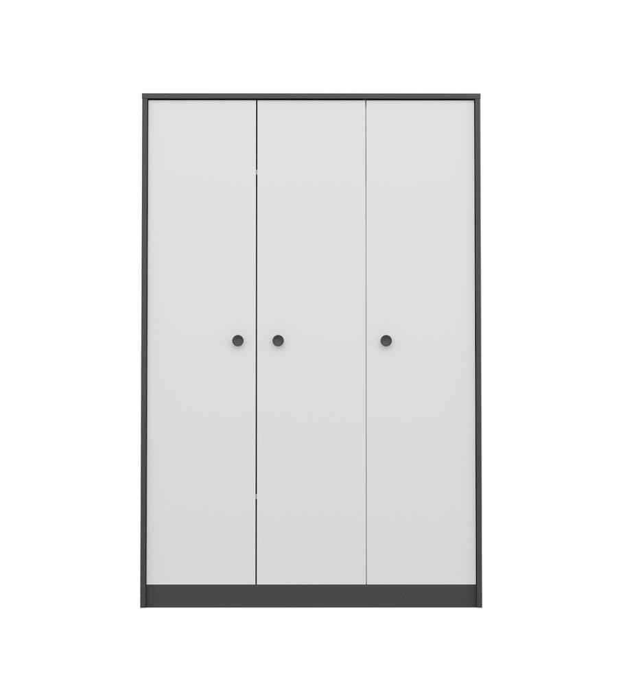 Armoire, blanc anthracite, panneau de particules mélaminé