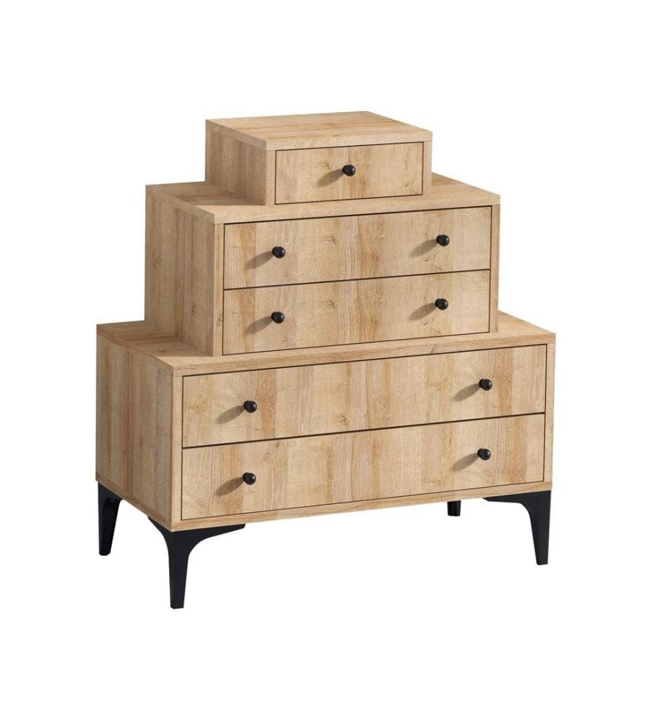 Commode, chêne, panneau de particules mélaminé