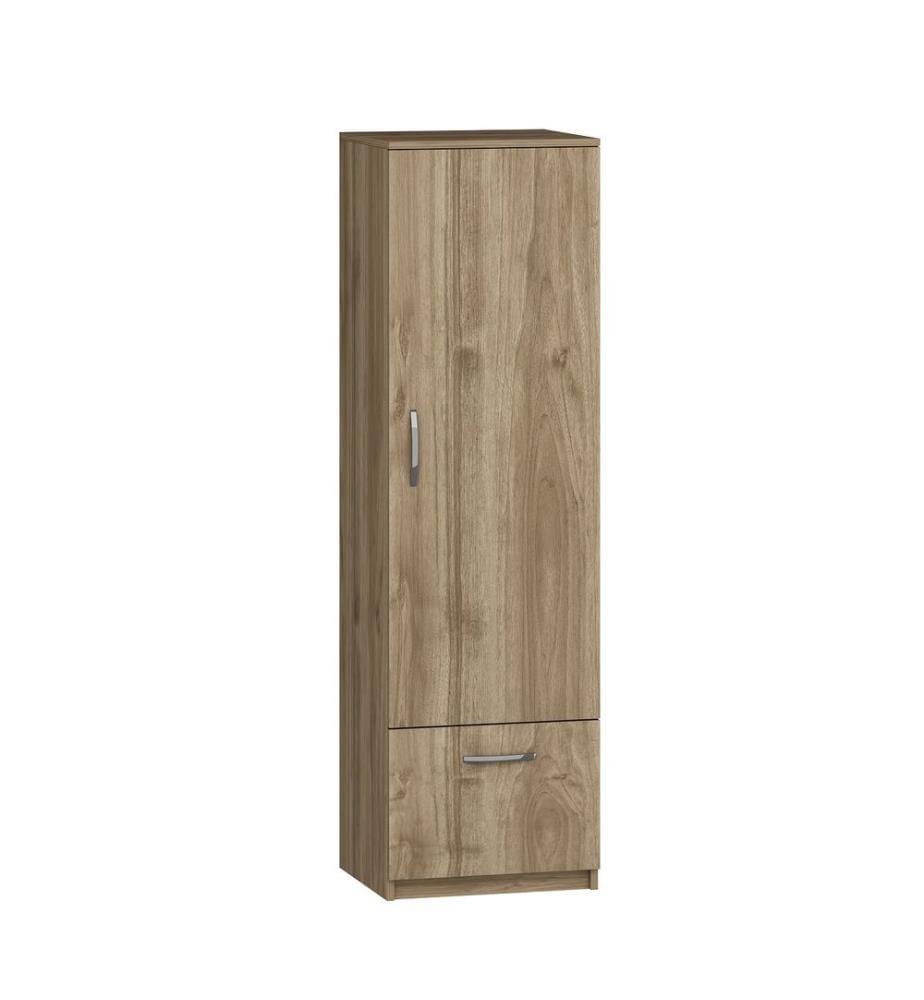 Kleiderschrank, Nussbaum, Melaminbeschichtete Spanplatte