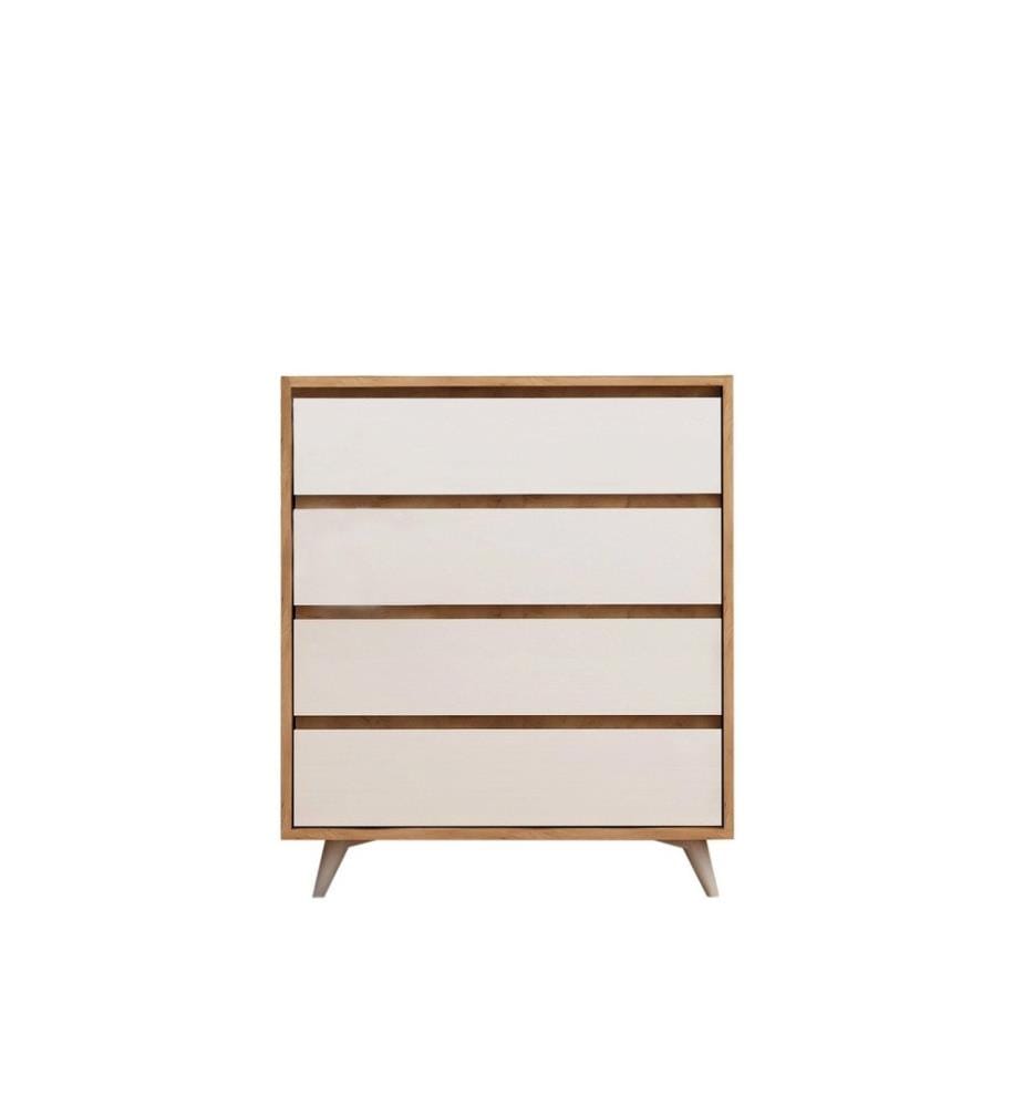Commode, chêne blanc, panneau de particules mélaminé