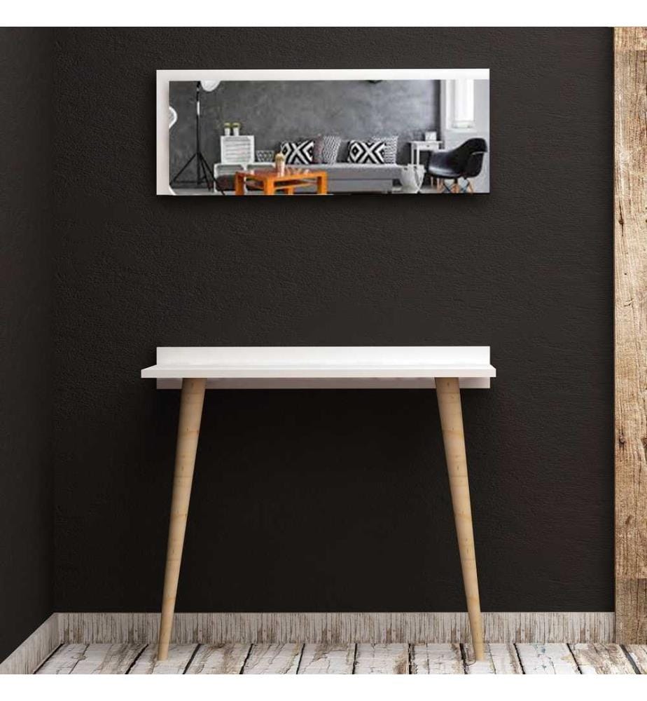 Buffet, blanc, panneau de particules mélaminé
