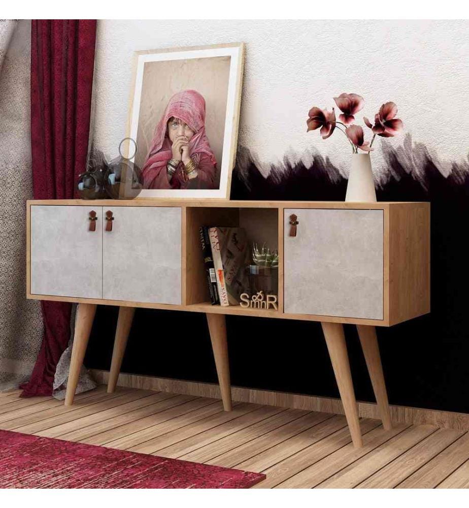Buffet, Chêne Blanc, Panneau de particules mélaminé