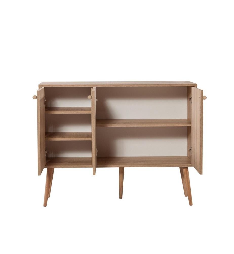 Console, chêne Sonoma, panneau de particules mélaminé