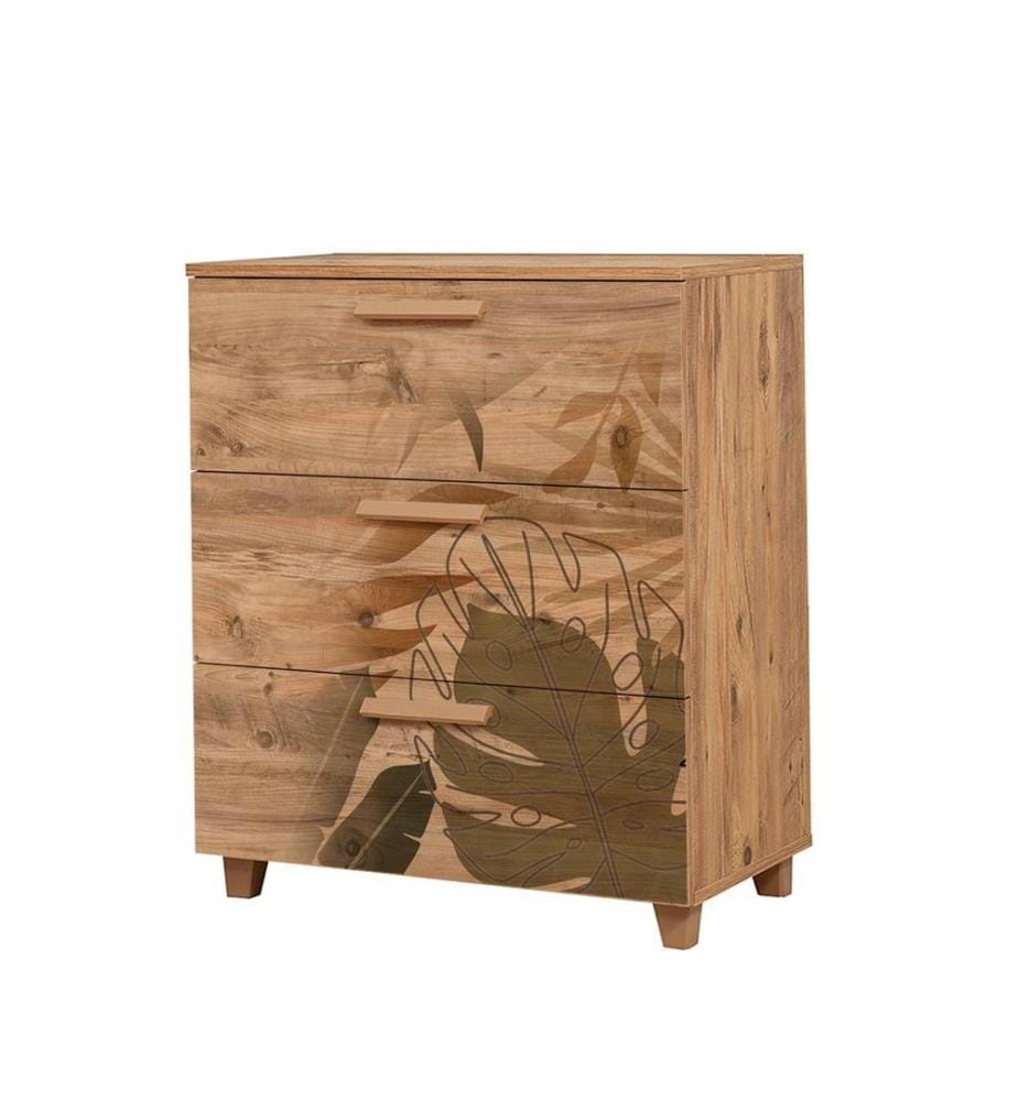 Commode, pin atlantique, panneau de particules mélaminé