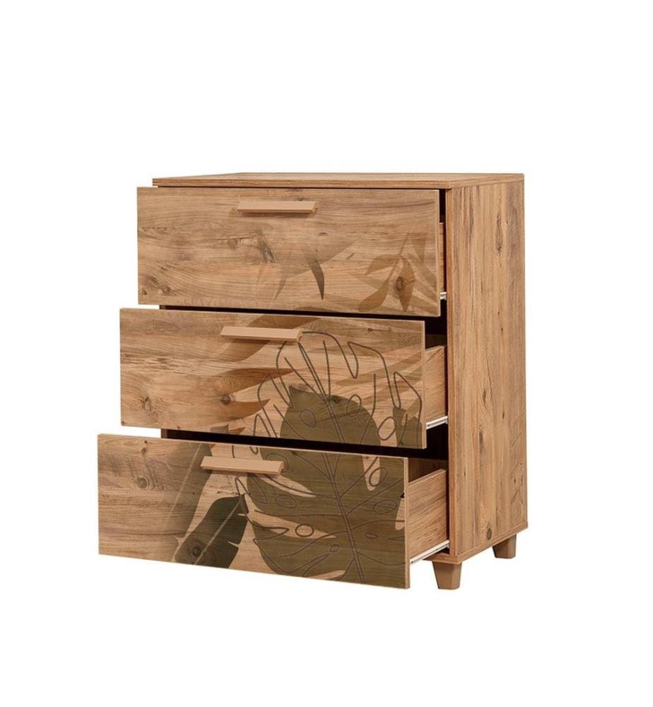 Commode, pin atlantique, panneau de particules mélaminé