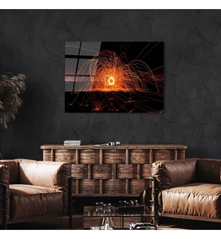 Decorative Tempered Glass Painting, Multicolor, 100% Tempered Glass