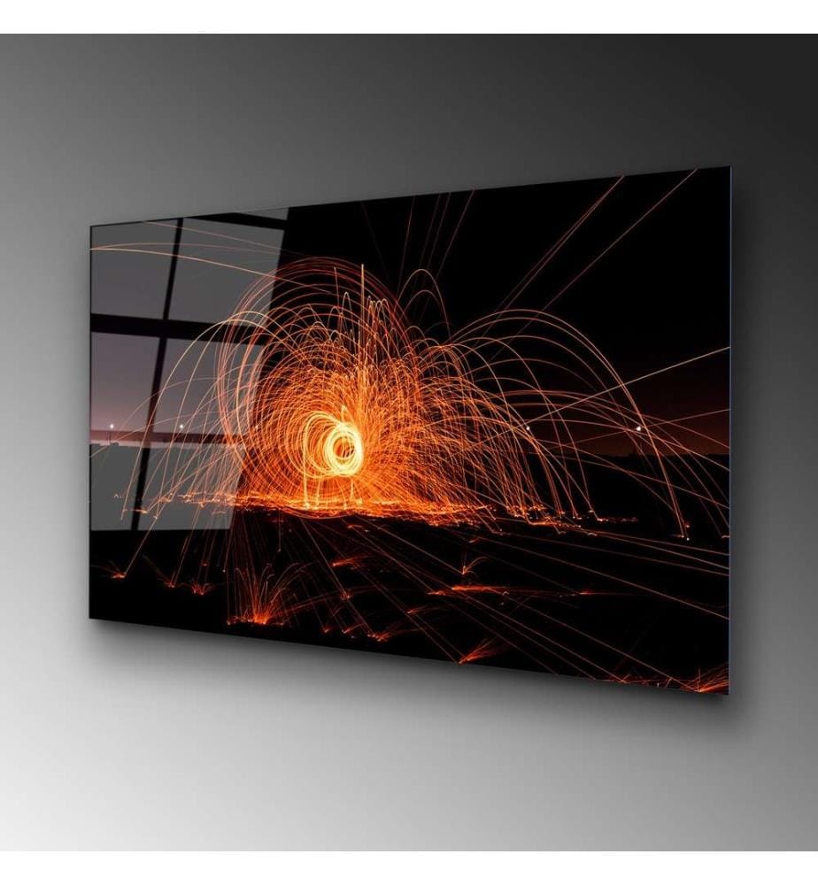 Decorative Tempered Glass Painting, Multicolor, 100% Tempered Glass