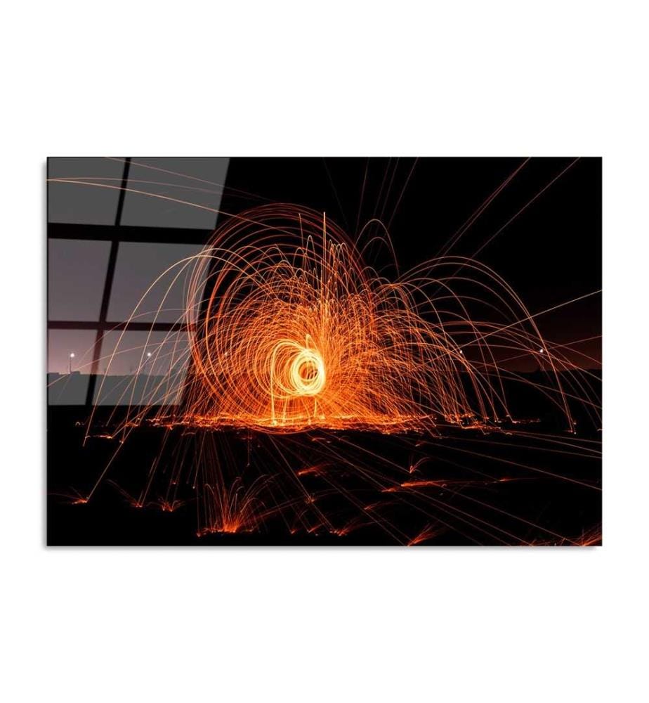Decorative Tempered Glass Painting, Multicolor, 100% Tempered Glass