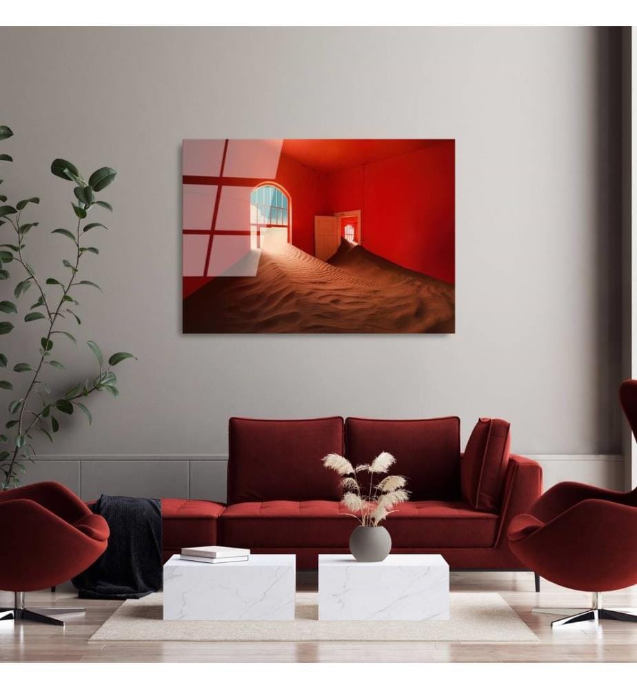 Decorative Tempered Glass Painting, Multicolor, 100% Tempered Glass
