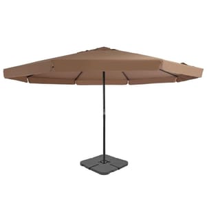 Sonnenschirm mit Schirmständer Taupe