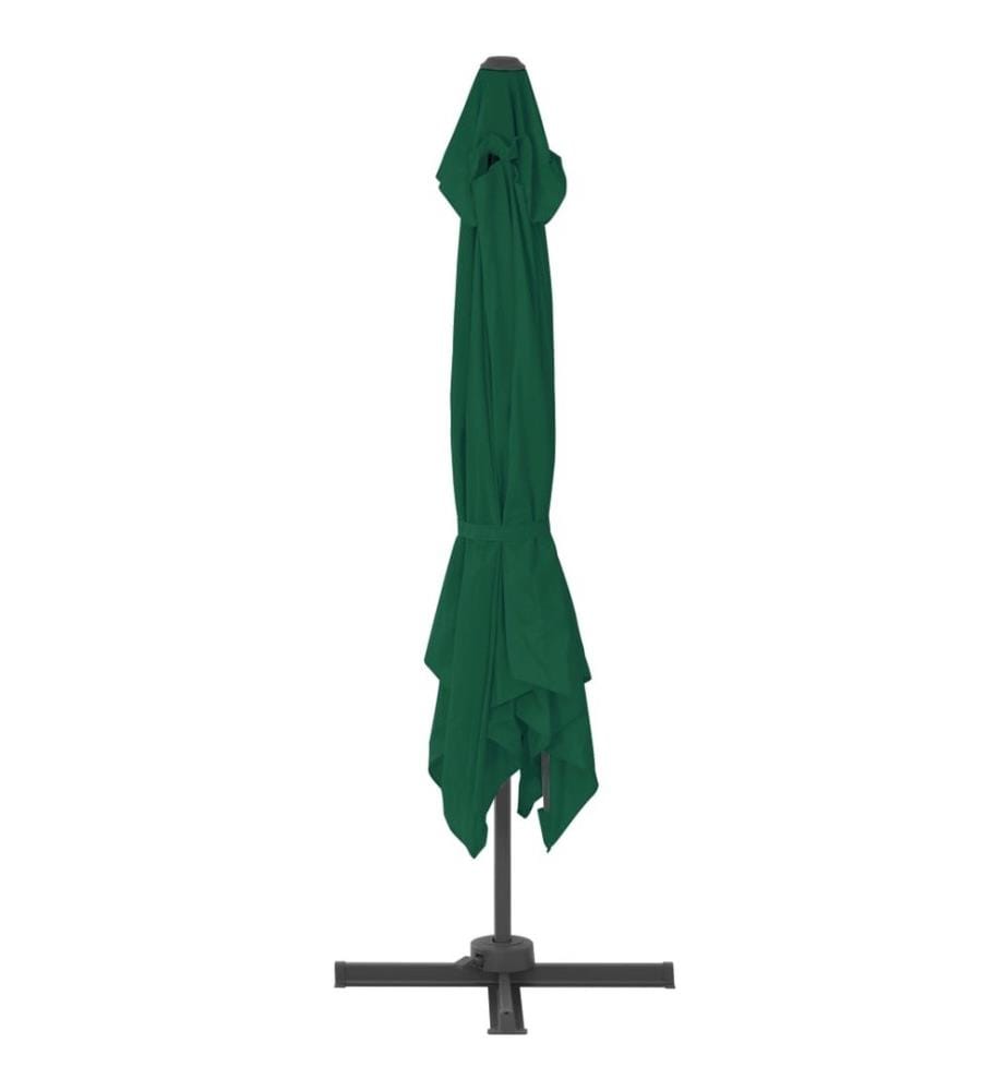 Ampelschirm mit Aluminium-Mast 300x300 cm Grün